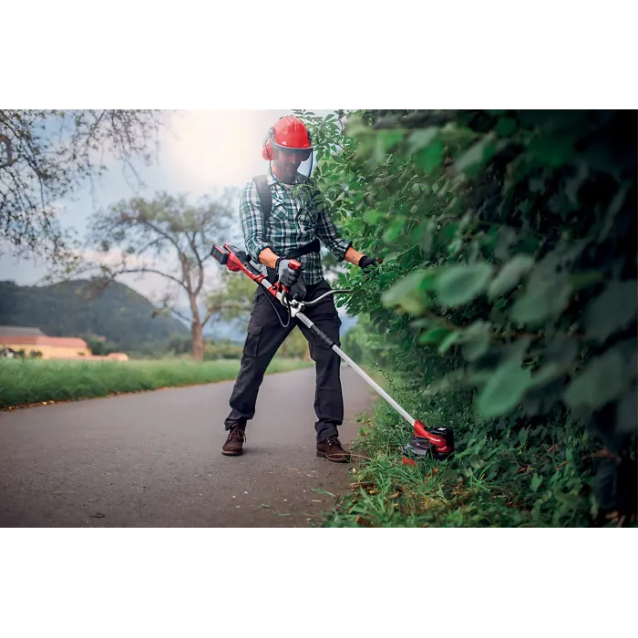 Einhell 25cm Cordless Brushcutter 36V With Carrying Harness Metal Blade Brushless Power X-Change AGILLO 36/255 BL - Body Only