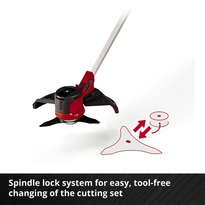 Einhell 25cm Cordless Brushcutter 36V With Carrying Harness Metal Blade Brushless Power X-Change AGILLO 36/255 BL - Body Only