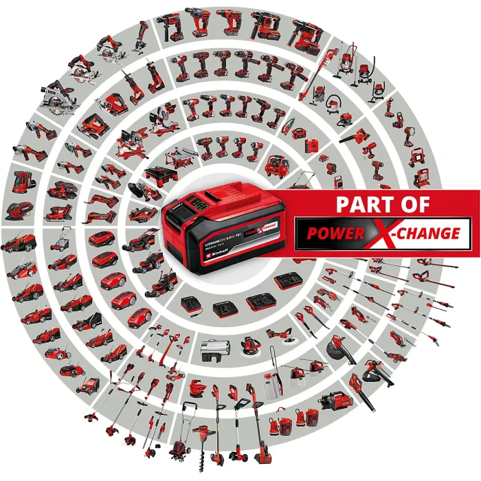 Einhell Power X-Change 18V Battery - 3.0Ah PLUS - Up To 900W Power Delivery - Compatible With All Power X-Change Products