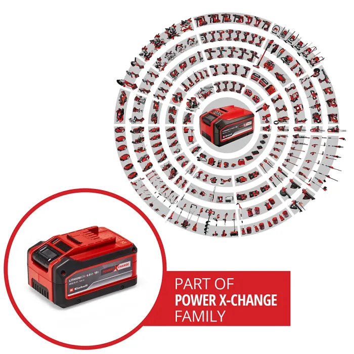 Einhell 6.0Ah Battery Power X-Change 1350W Power Delivery With 4Ah Endurance Mode PLUS Battery PXC