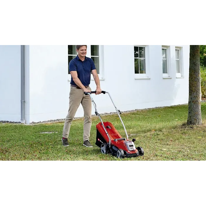 Einhell 33cm Cordless Lawn Mower 18V Rotary Lawnmower PXC With Battery And Charger 30L BRUSHLESS GE-CM 18/33 Li Kit