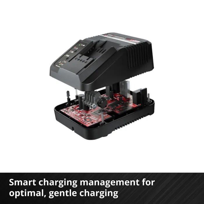 Einhell Battery Charger For Power X-Change Batteries - 3A Fast Charge With Battery Health Monitoring