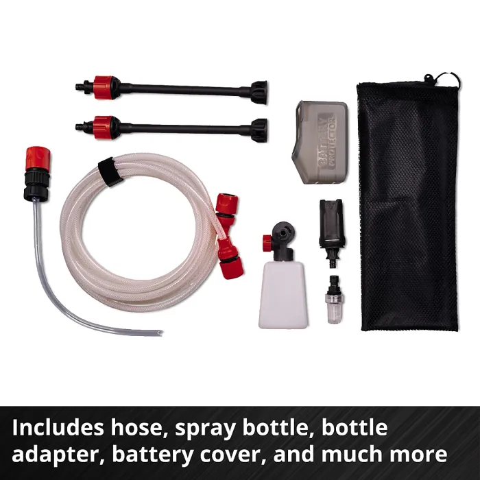 Einhell Cordless Pressure Washer 24 Bar 18V HYPRESSO 18/24 Li With Snow Foam Lance + Accessory Kit PXC Power X-Change - Body Only