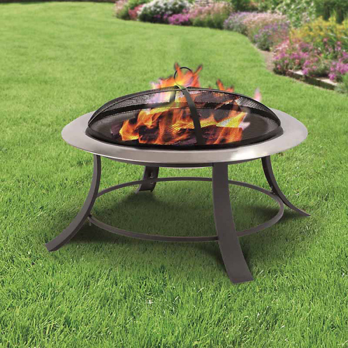 Silver City Garden Log Fire Pit