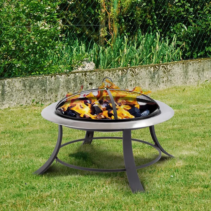 Silver City Garden Log Fire Pit