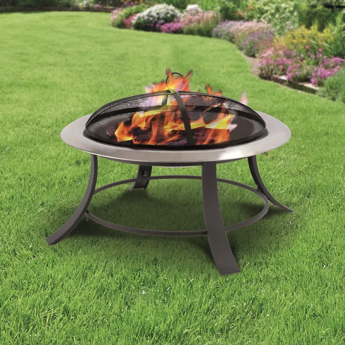 Silver City Garden Log Fire Pit
