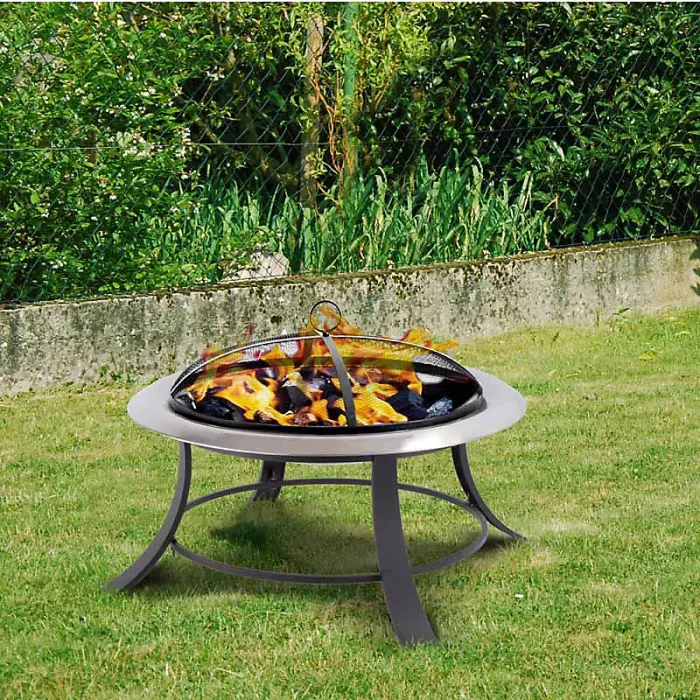 Silver City Garden Log Fire Pit