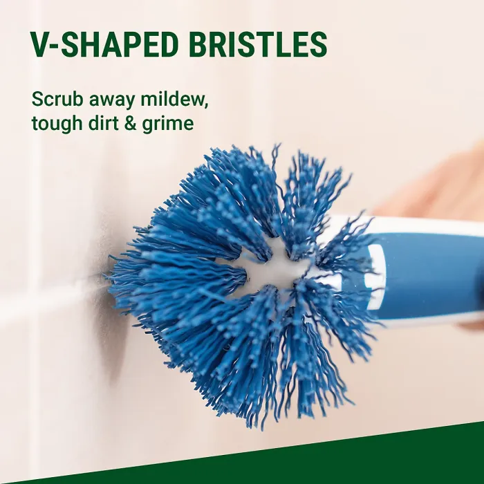 Corner Tile Cleaner Brush 20cm - Grout, Corner Scrubber Brush Tool - Kitchen & Bathroom Cleaning - Showers, Baths & Sinks by UNGER