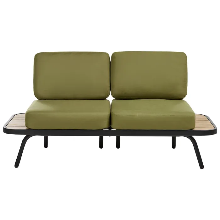 Garden Lounge Set with Table 4 Seater MINOZZO Certified Acacia Wood Olive Green