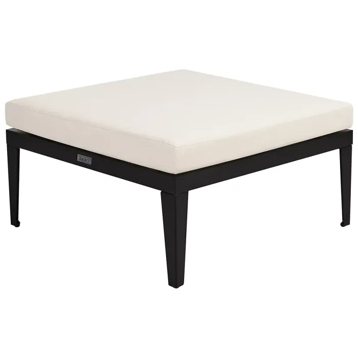 Garden Lounge Set with Table and Ottoman 3 Seater BRACCIANO Left Hand Certified Acacia Wood Light Beige