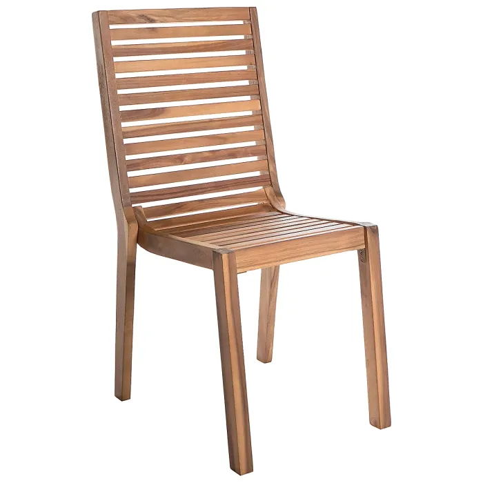 Garden Dining Set 8 Seater OMBRIANO Certified Acacia Wood Light Brown