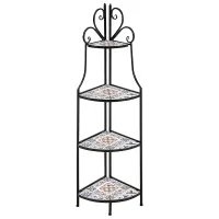 Shelving Unit FAVARA Metal 43 cm 32 cm Black