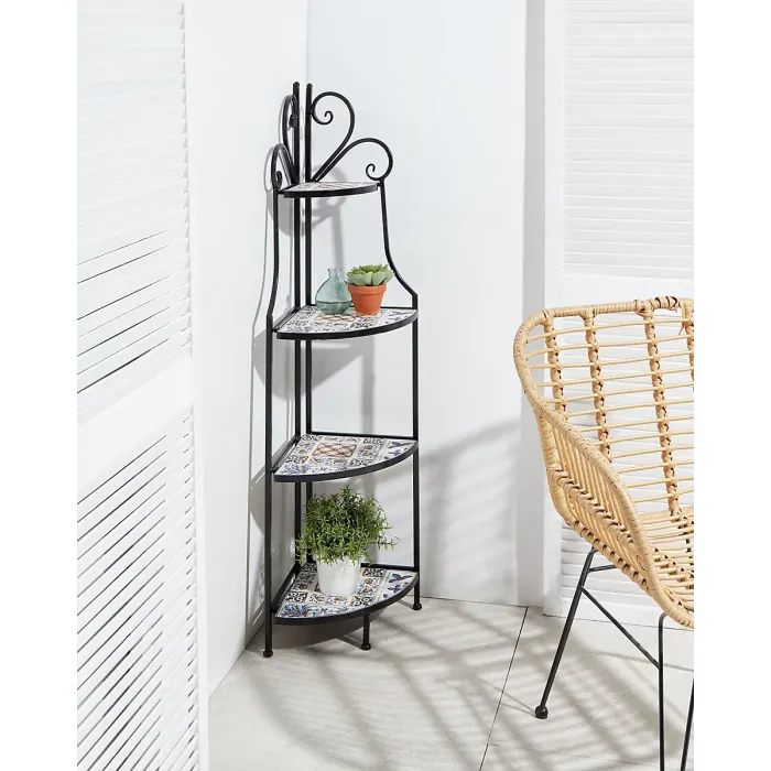 Shelving Unit FAVARA Metal 43 cm 32 cm Black