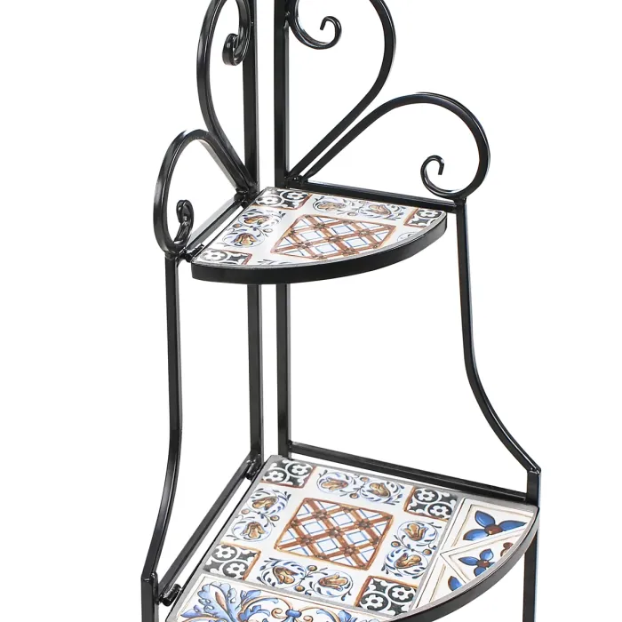 Shelving Unit FAVARA Metal 43 cm 32 cm Black