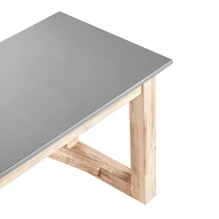 Garden Dining Set with Benches NOTTERI Concrete Grey