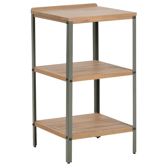 Outdoor Kitchen Island IVREA Certified Acacia Wood Brown