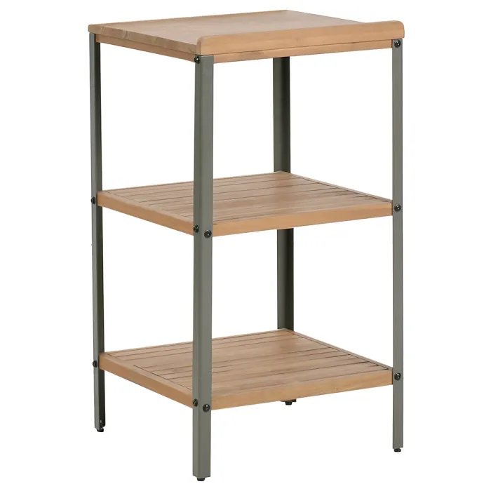 Outdoor Kitchen Island IVREA Certified Acacia Wood Brown