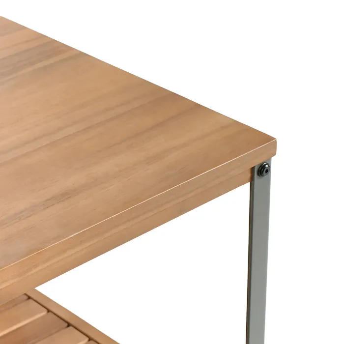 Outdoor Kitchen Island IVREA Certified Acacia Wood Brown