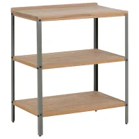 Outdoor Kitchen Island IVREA Certified Acacia Wood Brown