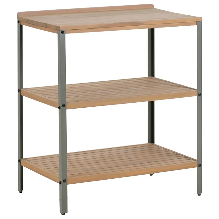 Outdoor Kitchen Island IVREA Certified Acacia Wood Brown