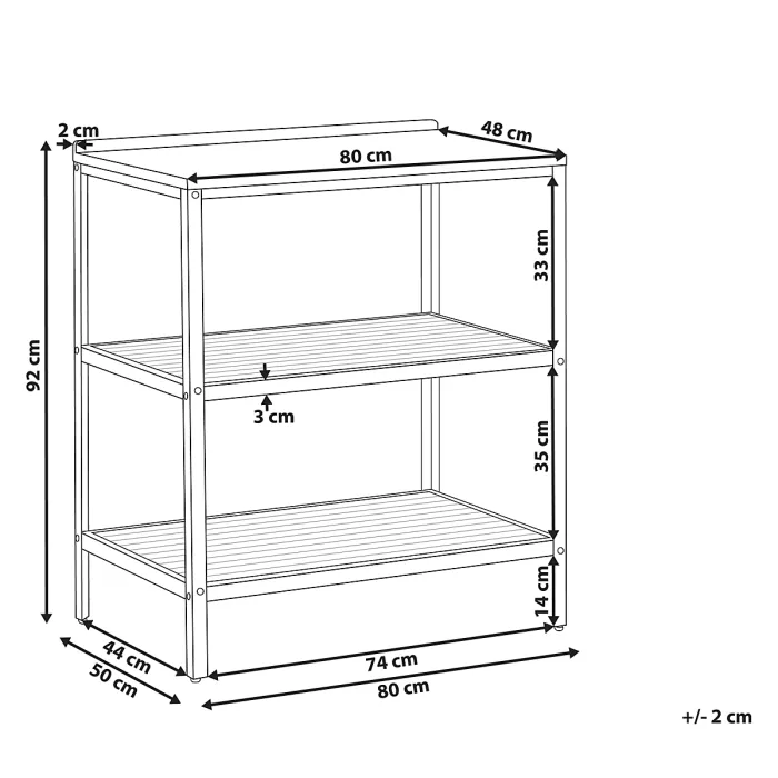 Outdoor Kitchen Island IVREA Certified Acacia Wood Brown
