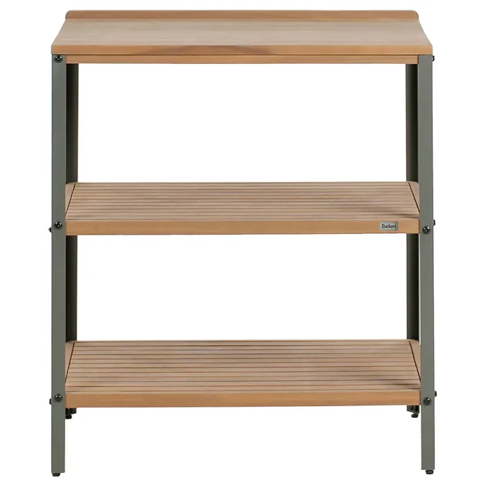 Outdoor Kitchen Island IVREA Certified Acacia Wood Brown