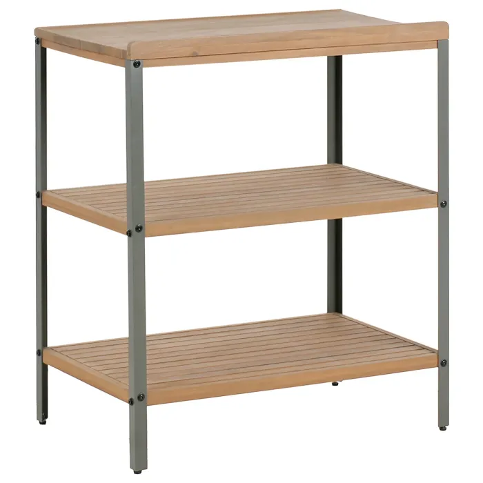 Outdoor Kitchen Island IVREA Certified Acacia Wood Brown