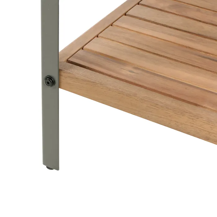 Outdoor Kitchen Island IVREA Certified Acacia Wood Brown