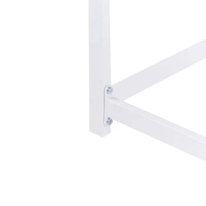 Outdoor Kitchen Island AVETRANA Metal Brown/ White