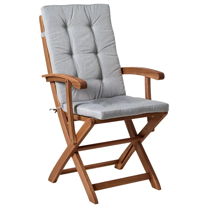 Garden Dining Set 8 Seater MAUI PREMIUM Acacia Wood Grey Melange