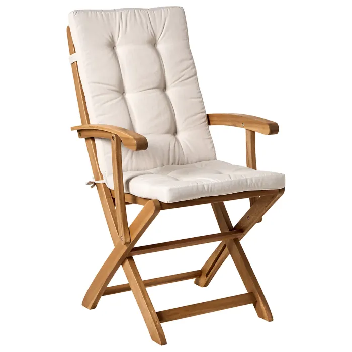 Garden Dining Set 8 Seater MAUI PREMIUM Acacia Wood Light Beige