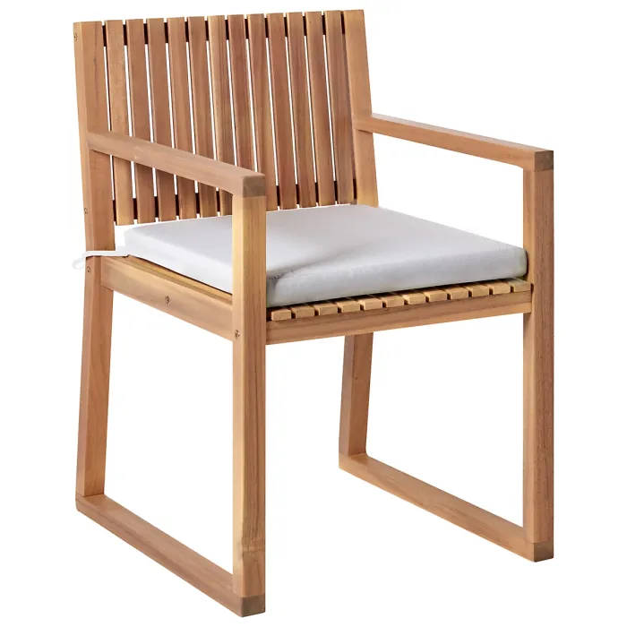 Garden Dining Set 8 Seater SASSARI PREMIUM with Cushions Certified Acacia Wood Light Grey