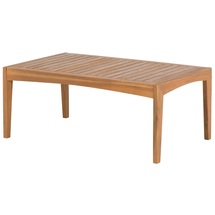 Garden Lounge Set with Table 7 Seater PATAJA Certified Acacia Wood Light Brown