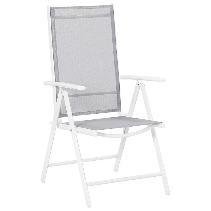 Garden Dining Set 6 Seater CATANIA Metal Grey