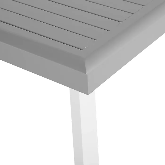 Garden Dining Set 6 Seater PERETA Metal Grey