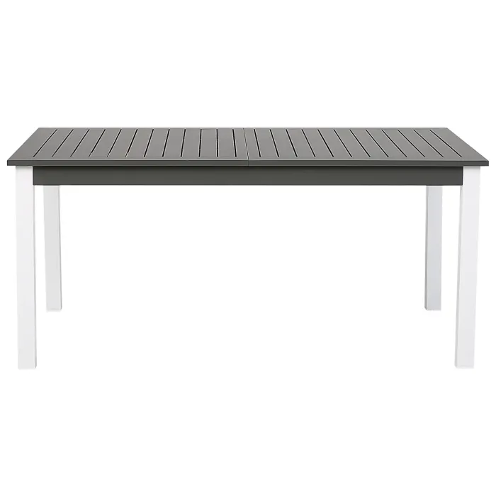 Garden Dining Set 8 Seater PANCOLE with Cushions Metal Grey