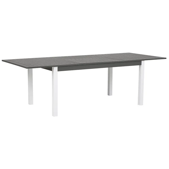 Garden Dining Set 8 Seater PANCOLE with Cushions Metal Grey