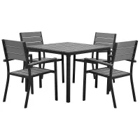 Garden Dining Set 4 Seater PRATO Grey