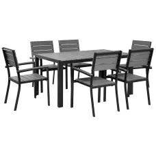 Garden Dining Set 6 Seater COMO Grey