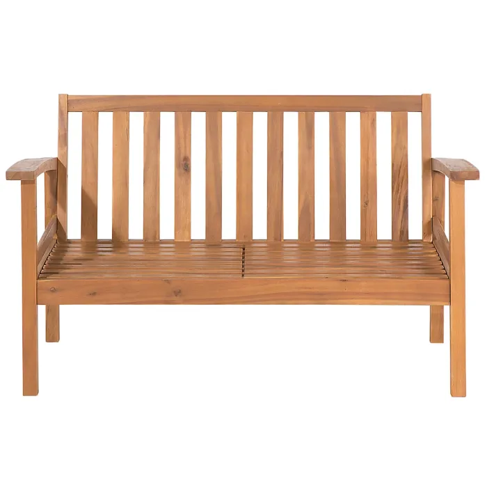 Garden Lounge Set with Table 4 Seater MANILA Certified Acacia Wood Light Brown