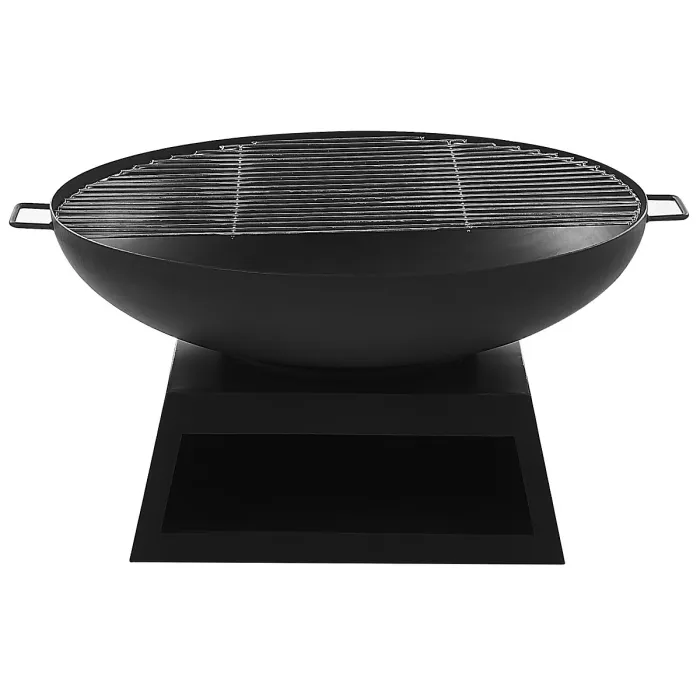 Grill Fire Pit SEMERU Metal Black