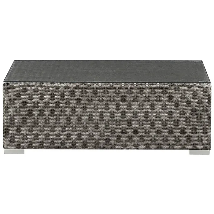 Garden Lounge Set with Table 8 Seater MAESTRO Modular PE Rattan Taupe