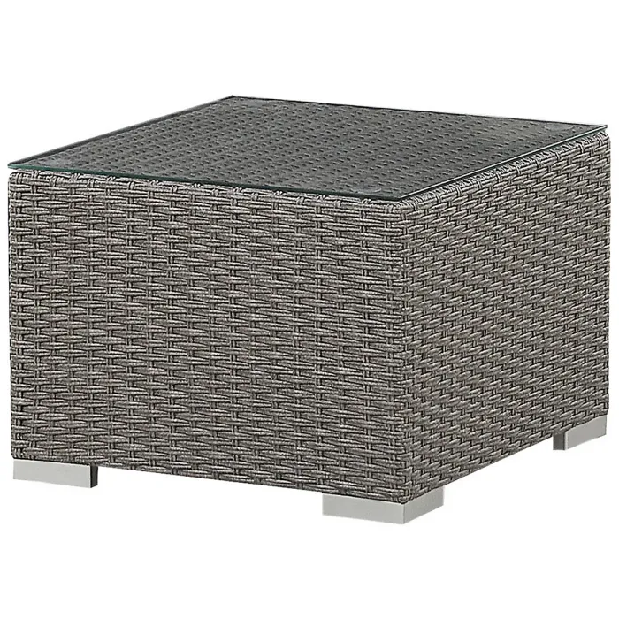 Garden Lounge Set with Table 8 Seater MAESTRO Modular PE Rattan Taupe