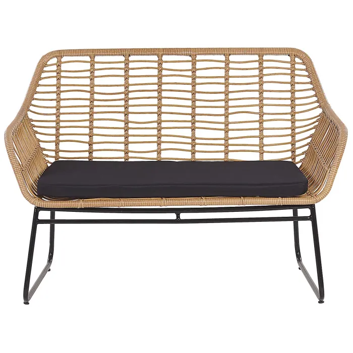 Garden Lounge Set with Table 4 Seater MINORI PE Rattan Beige