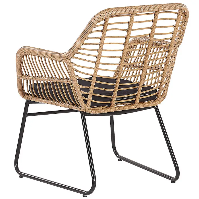 Garden Lounge Set with Table 4 Seater MINORI PE Rattan Beige