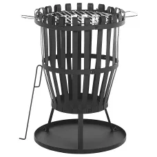 Grill Fire Pit PULO Metal Black