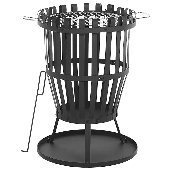 Grill Fire Pit PULO Metal Black