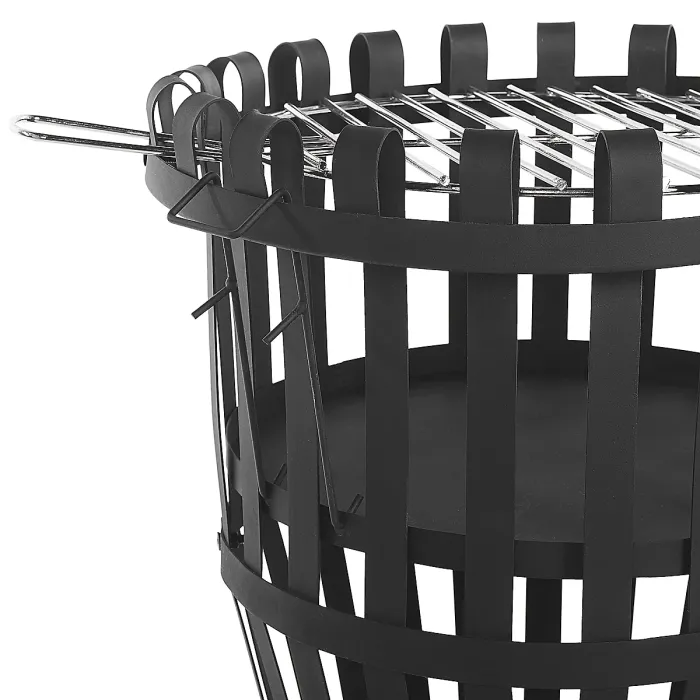 Grill Fire Pit PULO Metal Black