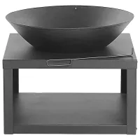 Beliani Fire Pit TANARA Metal Black