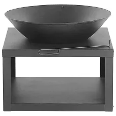 Beliani Fire Pit TANARA Metal Black